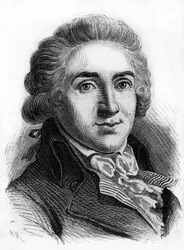 Portrét Armanda Gensonna (1758 - 1793), zástupce konventu. Rytina z konce 19. století.
