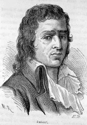 Portrét Babeuf dit Gracchus, francouzský revolucionář (1760-1797) - v „“L’Histoire de France““ od Henriho Martina