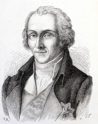 Portrét Benjamina de Rumforda, amerického fyzika (1753 - 1814) - v „“ Album of Science; věhlasní vědci; Velké objevy “”” 1896.