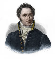 Portrét Casimir Perier (1777-1832), francouzský státník. v „“ LIBRE DES PERÉNERS““ od Louise de Cormenin Timona. 1842. Soukromá sbírka.