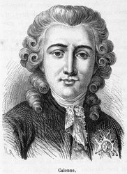 Portrét Charlese Alexandre de Calonne (1734-1802) - v "Histoire de France" od Henriho Martina