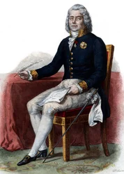 Portrét Charlese Maurice de Talleyrand Perigord (1754-1838), 1. Prince de Benevent, francouzský diplomat.
