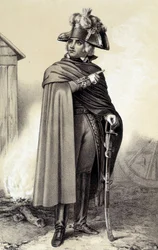 Portrét Charlese Pichegru, francouzského generála (1761-1804). V „Historické galerii francouzské revoluce“ od Alberta Morina