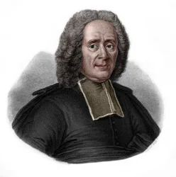 Portrét Charlese Rollina (1661-1741) francouzský historik a pedagog.