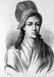 Portrét Charlotte Cordayové (1768 - 1793) - v „Dějinách Francie“ od Henriho Martina