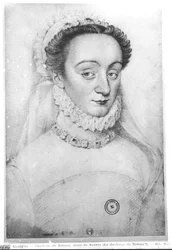 Portrét Charlotte de Beaune (1551-1617) Dame de Sauves, 16.-17.