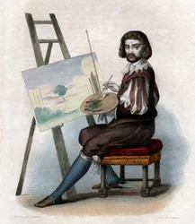 Portrét Clauda Gelleeho zvaného Le Lorrain (1600-1682), francouzského malíře.