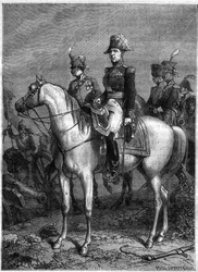 Portrét Clauda Victora Perrina, dit Victor - marechal impéria (1807), jmenovaný vévodou z Bellune v roce 1808 - v „Historie impéria po historii konzulátu“ od Adolphe Thierse - 1879 - soukromá sbírka