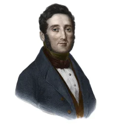 Portrét hraběte Hippolyte Francois Jaubert (1798-1874), francouzský politik a botanik. v „Knize řečníků“ od Louise de Cormenin Timona. 1842. Soukromá sbírka.