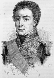 Portrét Duperrého, admirála a vrstevníka Francie (1775 - 1846) - v „“L’Histoire de France““ od Henriho Martina