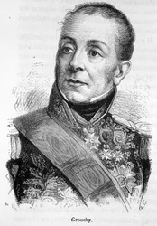 Portrét Emmanuela, markýze de Grouchy, maršála Francie (1766 - 1847) - v „Dějinách Francie““ od Henriho Martina