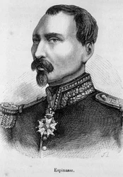 Portrét Espinasse - v „Dějinách Francie“ od Henriho Martina