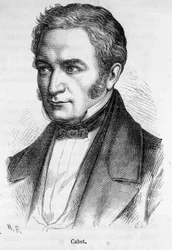 Portrét Etienna Cabeta, francouzského socialisty (1788-1856)