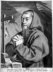 Portrét otce Josefa (1577-1638), kazatele kapucínů.