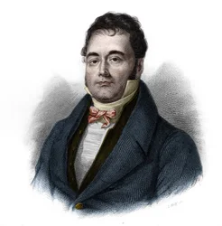 Portrét Francoise Mauguina (1785-1854), francouzského politika. v „“ LIBRE DES SPEAKERS““ od Louise de Cormenin Timona. 1842. Soukromá sbírka.