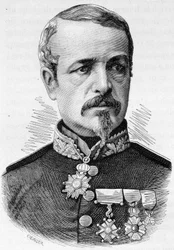 Portrét generála Charlese Auguste Frossarda (1807 - 1875) - v „“L’Histoire de France““ od Henriho Martina