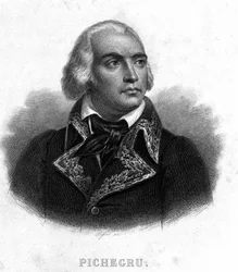 Portrét generála Charlese Pichegru (1761 - 1804) - v “”Revolution francaise”” od Thierse. 19. století