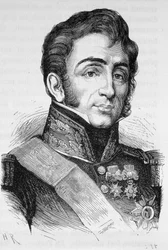 Portrét generála Lamarquea (1770 - 1832) - v „Dějinách Francie“ od Henriho Martina
