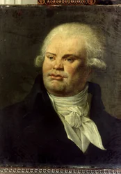 Portrét Georgese Jacquese Dantona (1759 - 1794). Anonymní obraz francouzské školy. Musee Carnavalet, Paříž.