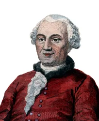 Portrét Georgese Louise Leclerca, hraběte de Buffona (1707-1788), francouzského přírodovědce, matematika, kosmologa a autora encyklopedie.
