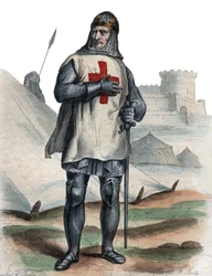 Portrét Godefroye z Bouillonu (asi 1060-1100), franského rytíře a jednoho z vůdců první křížové výpravy.