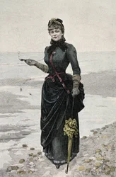 Portrét Gyp (Sibylle Gabrielle Marie Antoinette Riquetti de Mirabeau, hraběnka z Martel de Janville) (1849-1932), francouzský spisovatel Fren