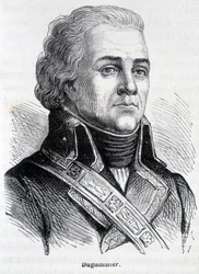 Portrét Jacquese Françoise Coquille dit Dugommier, francouzského generála (1738-1794) - v „“L’Histoire de France““ od Henriho Martina