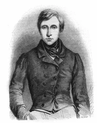 Portrét Jean Auguste Pelage Brizeux (1803-1858), francouzský básník.