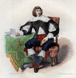 Portrét Jean Louis Guez de Balzac (1597-1654), francouzský autor.
