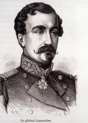Portrét Lamoricière, francouzský generál a politik (1806 - 1865)