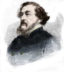 Portrét Leona Gozlana Francouzský novinář a romanopisec (1803 - 1866).