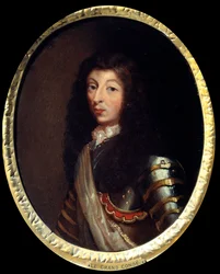 Portrét Ludvíka II., prince Bourbonského (Bourbon-Conde), Grand Conde (1621-1686) Obraz francouzské školy 17. století. Paříž, Musee de l
