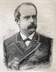 Portrét Louise Lepinea (1846-1933), prefekta Paříže, v „Le Petit Parisien““ dne 23.7.1893 (rytina)