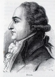 Portrét Louise Marie Stanislas Freron (1754-1802), francouzského publicisty - v „“L’Histoire de France““ od Henriho Martina