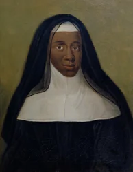 Portrét Louise-Marie-Thérèse (1664-1732), černošské jeptišky z Moretu