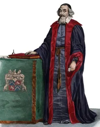 Portrét Mathieu Mole (1584-1656), francouzský státník.