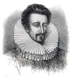 Portrét Pierra Farnese (Pietro Farnese) (1350-1415). Má na sobě jahodový obojek. Rytina do „“ Historie papežů (...) Zločiny královny, krále a císařů v průběhu staletí“ od Maurice Lachatre