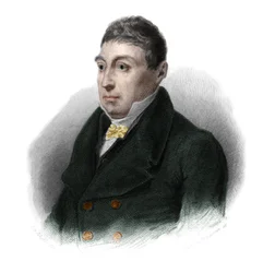 Portrét generála La Fayetta (Marie Gilbert Mottier, markýz de Lafayette) (1757-1834), francouzského aristokrata, vojenského důstojníka a politika. v „“ LIBRE DES SPORERS““ od Louise de Cormenin Timona. 1842. Soukromá sbírka.