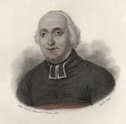 Portrét abbého Carrona (1760-1820), životopisce, francouzského moralistického spisovatele. in "Portraits des Hommes Useful"