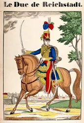 Portrét vévody z Reichstadtu, Napoleona II., syna císaře Napoleona I. (1769-1821). Obrázek Epinal