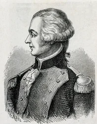 Portrét markýze de Jouffroy (1751 - 1832) - v „“ Album of Science; proslulí učenci; Grandesovy objevy “”” 1896.