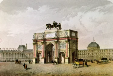 Pohlednice Arc de Triomphe du Carrousel, Paříž