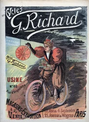 Plakátová reklama „George Richard Cycles“ Paris 1895 French School