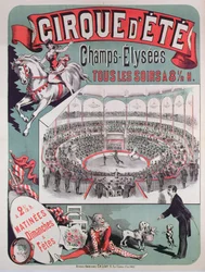 Plakát propagující Cirque dEte, c.1880