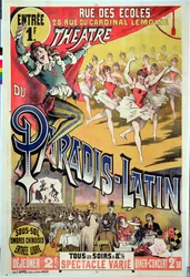 Plakát pro Theatre du Paradis Latin, c.1880-90