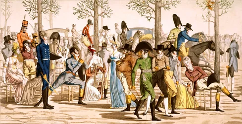 Promenáda v Longchamps, 1802