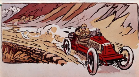 Závod mezi Paříží a Vídní: vůz Renault zajel rychlostní rekord za 15 hodin 46 minut a 41 sekund na vzdálenost 1419 kilometrů.