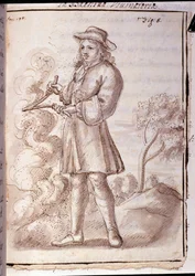 Proutkaření - rhabdomantie - hledání pramenů - v „Occult physics, ou Treat de la baguette divinatoire et de son utile pour la disouverte des sources des mines des caches, des thieves et des murtriers fugitives, etc“ - Pierre Le Lorrain (Abbé de Vallemo)