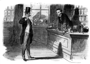 Římský seriál: „Puritans of Paris“ od Paula Bocage (1824-1887). Rytina do „“Les bons romances““