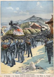 Rusko-japonská válka V Chemulpo udělují Japonci poslední vyznamenání dvěma námořníkům z Viragu. Le Petit Parisien l ze 3. dubna